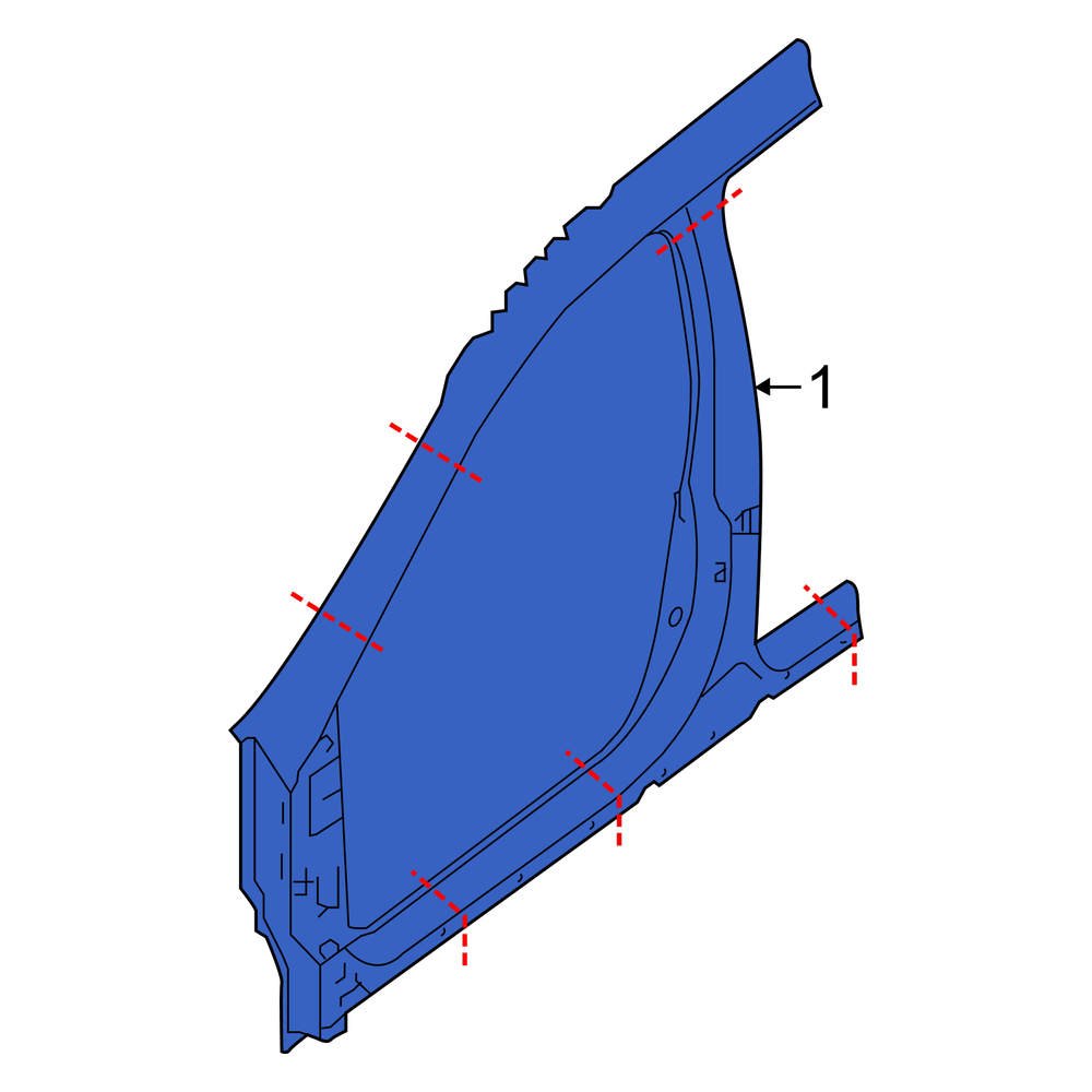 Nissan OE 760324BA0A - Right Uniside