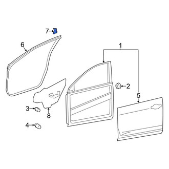 Nissan OE - Front Right Door Trim Molding