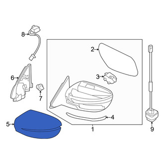 Nissan OE - Front Left Door Mirror Cover