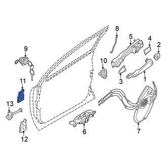 Nissan OE - Front Left Upper Door Hinge