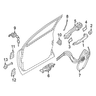 Nissan OE - Front Door - Lock & Hardware