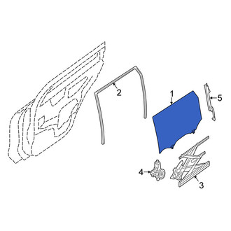 Nissan OE - Front Left Door Glass