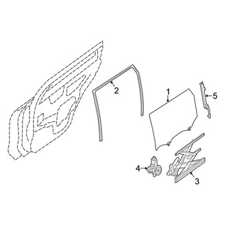 Nissan OE - Rear Door - Glass & Hardware
