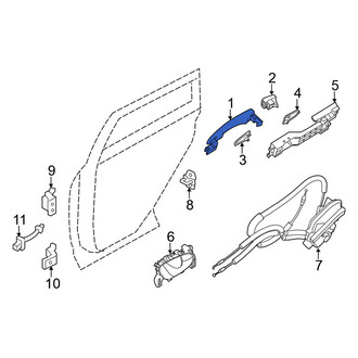Nissan OE - Front Outer Exterior Door Handle