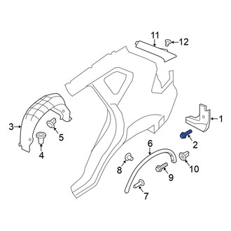 Nissan OE - Rear Mud Flap Screw