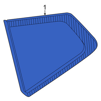 Nissan OE - Rear Left Quarter Glass