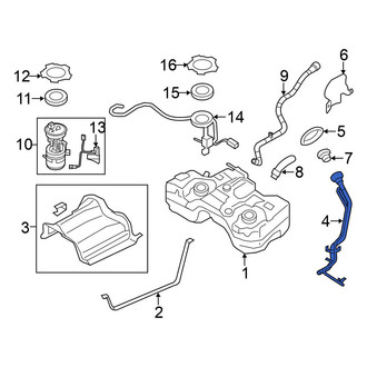 Nissan OE - Fuel Filler Hose