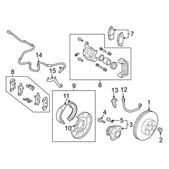 Nissan OE - Rear Suspension - Brake Components (FWD)