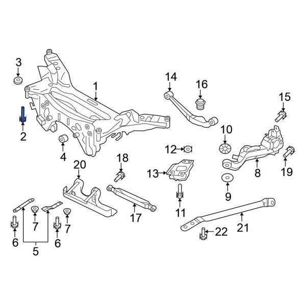 Suspension Crossmember Bolt