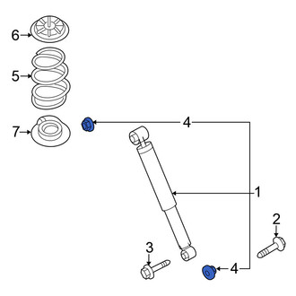 Nissan OE - Lower Suspension Shock Absorber Nut