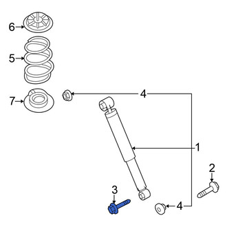 Nissan OE - Suspension Shock Absorber Bolt