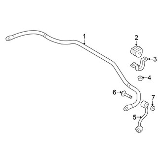 Nissan OE - Rear Suspension - Stabilizer Bar & Components (AWD)