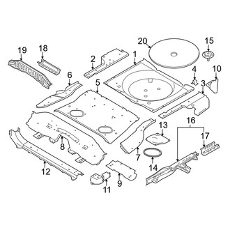 Nissan OE - Rear Body & Floor - Floor & Rails