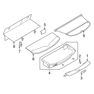 Nissan OE - Rear Body & Floor - Interior Trim (W/O 3rd Row Seat), (SL Hybrid / SV Hybrid)
