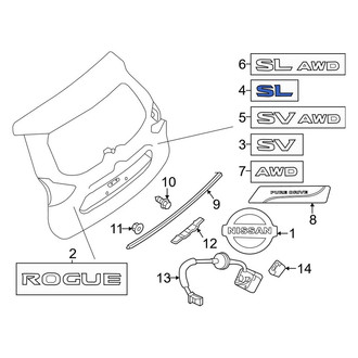 Nissan OE - Rear Hatch Emblem