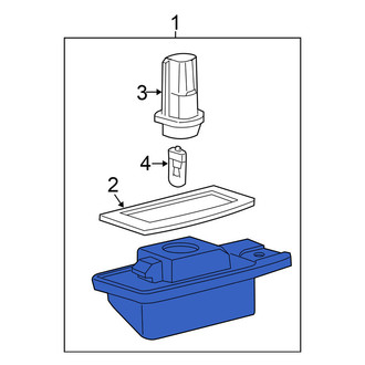Nissan OE - Rear License Plate Light Assembly