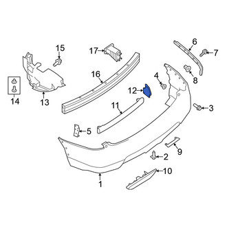 Nissan OE - Rear Bumper Cover Spacer Panel