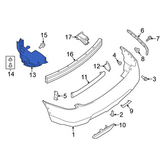 Nissan OE - Rear Left Bumper Extension