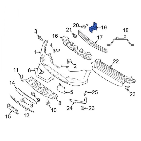 Bumper Impact Bar Bracket