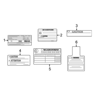 Nissan OE - Information Labels - Labels