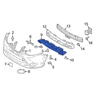 Nissan OE - Front Radiator Support Splash Shield