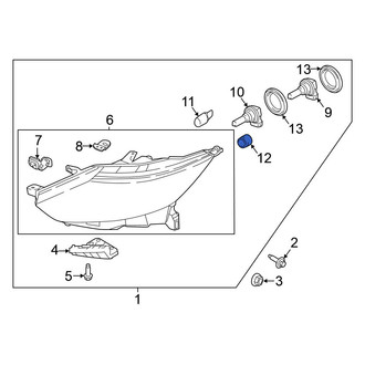 Nissan OE - Front Headlight Housing Vent Tube