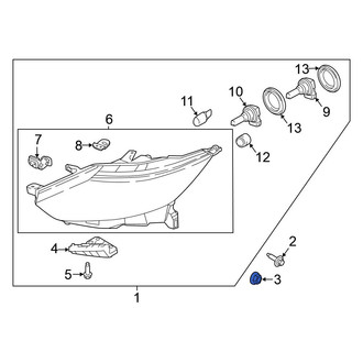 Nissan OE - Headlight Mounting Nut