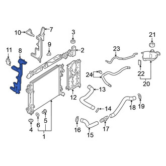Nissan OE - Front Left Radiator Support Baffle