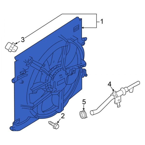 Nissan OE 214816MA0B Engine Cooling Fan Assembly
