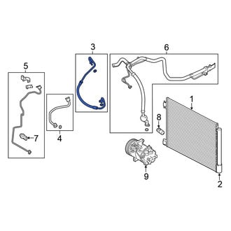 Nissan OE - A/C Refrigerant Discharge Hose