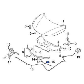 Nissan OE - Hood Prop Rod Retainer