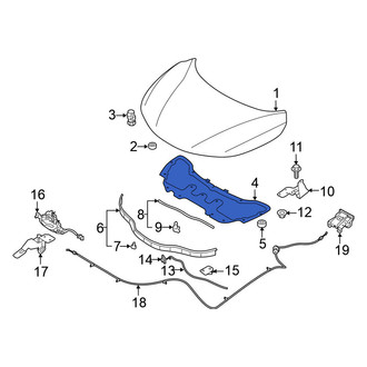 Nissan OE - Front Hood Insulation Pad
