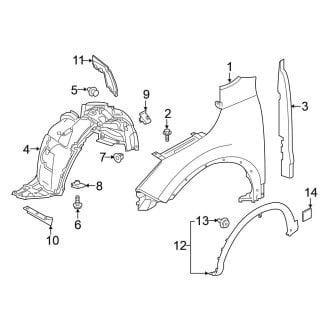 2022 Nissan Rogue Sport OEM Fenders - Front, Rear, Inner | CARiD