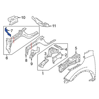 Nissan OE - Right Frame Side Member Bracket