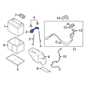 Nissan OE - Battery Hold Down Frame