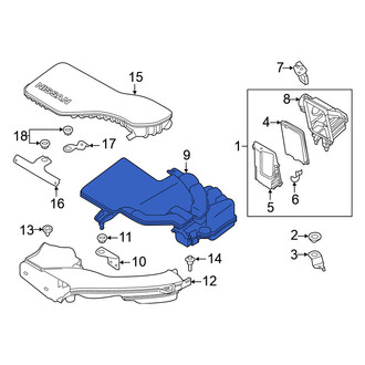Nissan OE - Front Left Engine Air Intake Hose