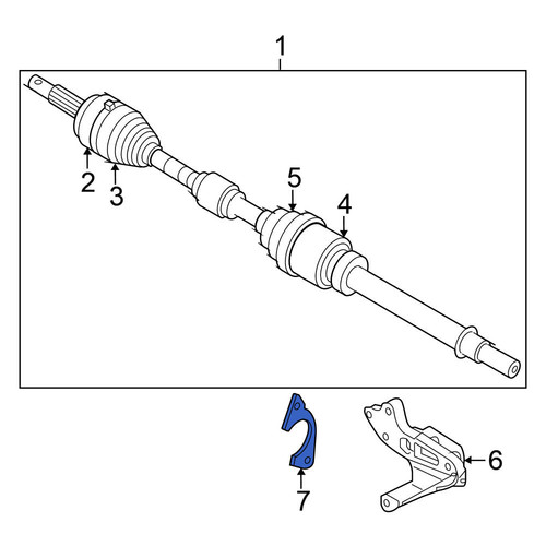 Nissan OE 39776JD000 - Front Right CV Axle Retainer Plate
