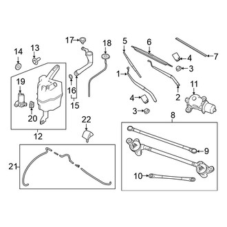 Nissan OE - Windshield - Wiper & Washer Components