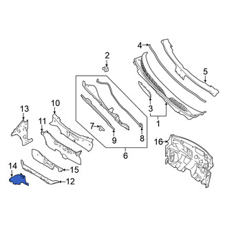 Nissan OE - Front Lower Cowl Insulator