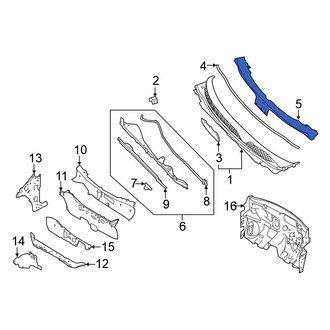 Nissan OE - Front Cowl Plenum Panel