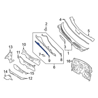 Nissan OE - Front Upper Cowl Insulator