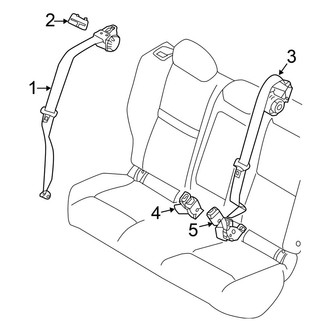 Nissan OE - Restraint Systems - Rear Seat Belts