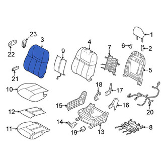 Nissan OE - Front Right Seat Back Cushion Cover