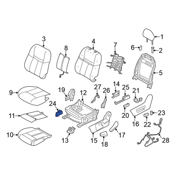 Seat Frame Trim Panel