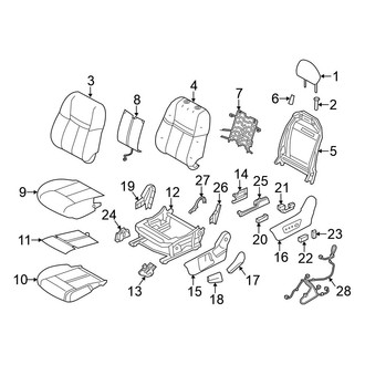 Nissan OE - Seats & Tracks - Driver Seat Components