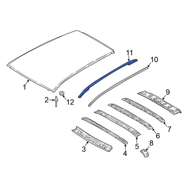 Roof Luggage Carrier Side Rail