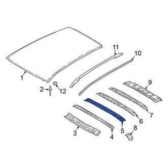 Nissan OE - Center Front Roof Bow