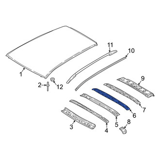 Nissan OE - Center Roof Bow