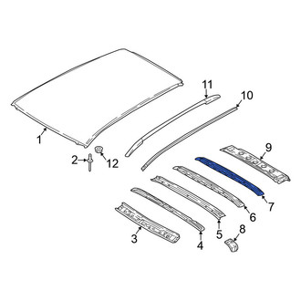 Nissan OE - Rear Roof Bow