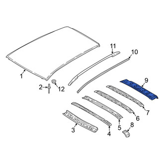 Nissan OE - Rear Roof Header Panel